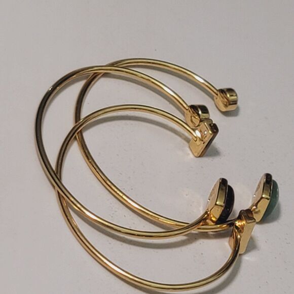 Lia Sophia 3 Piece Gold Cuff Bamgle Bracelets - Picture 5 of 8